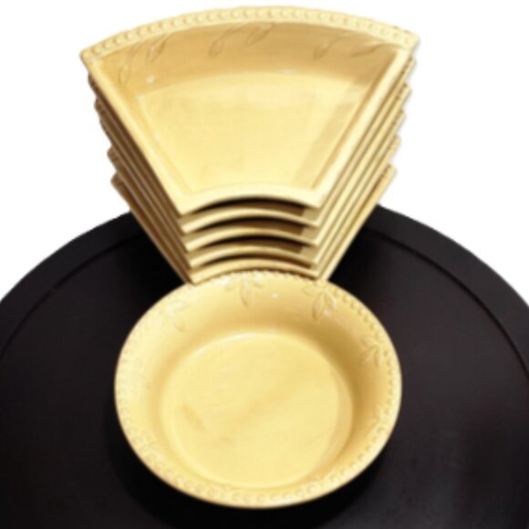 RARE Signature Sorrento Wheat Gold 8 Piece Lazy Susan - Picture 5 of 13